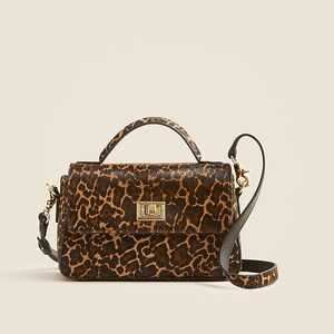 NWT small Edie calf hair bag in leopard